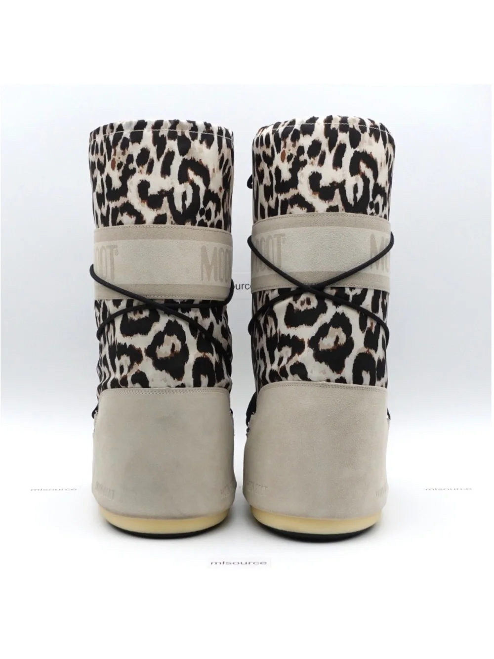 NEW Moon Boot Icon Suede Snow Boots 80D1403190-V020 Leopard